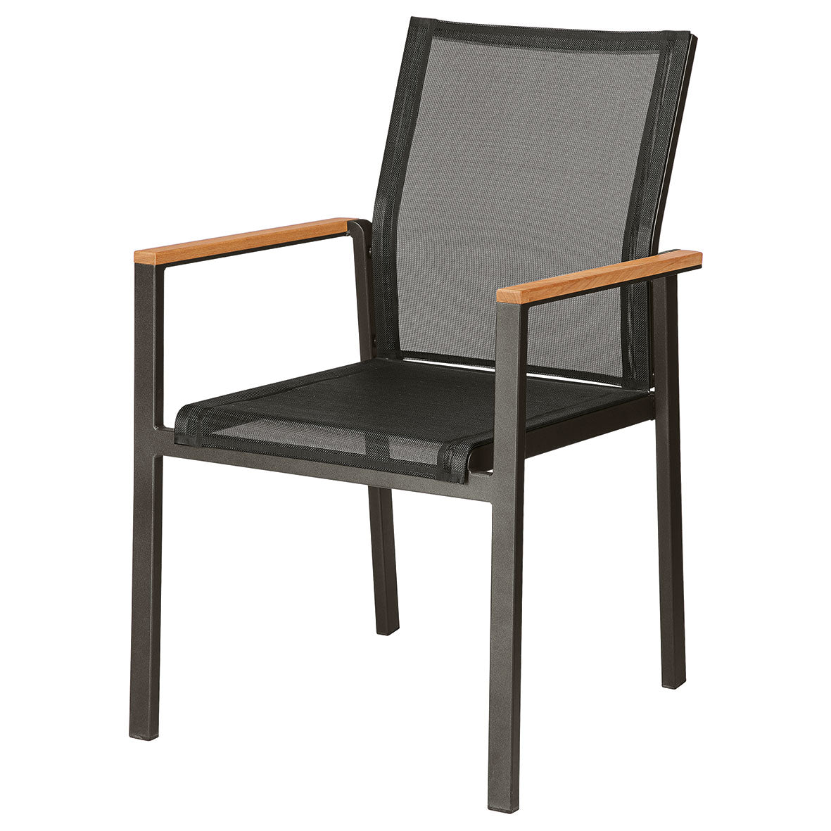 Aura Armchair - Graphite Frame - Charcoal Sling