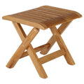 Barlow Tyrie Ascot Teak Footstool / Side Table