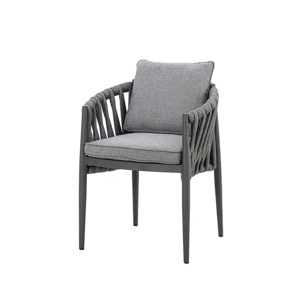 Maze - Milan Rope Weave Pair of Dining Chairs