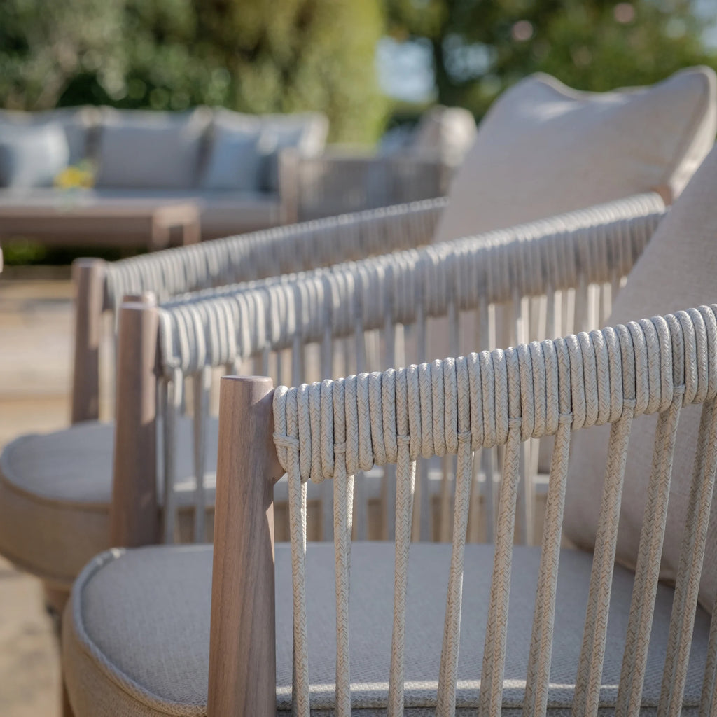 Maze - Havana Rope Weave 8 Seat Square Dining Set