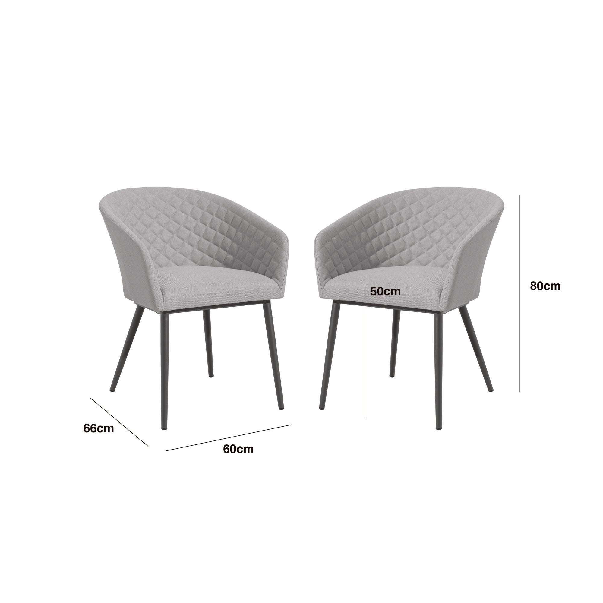 Maze - Jakarta Teak Round Dining Table with 6 Outdoor Fabric Ambition Oatmeal or Sage Green Dining Chairs