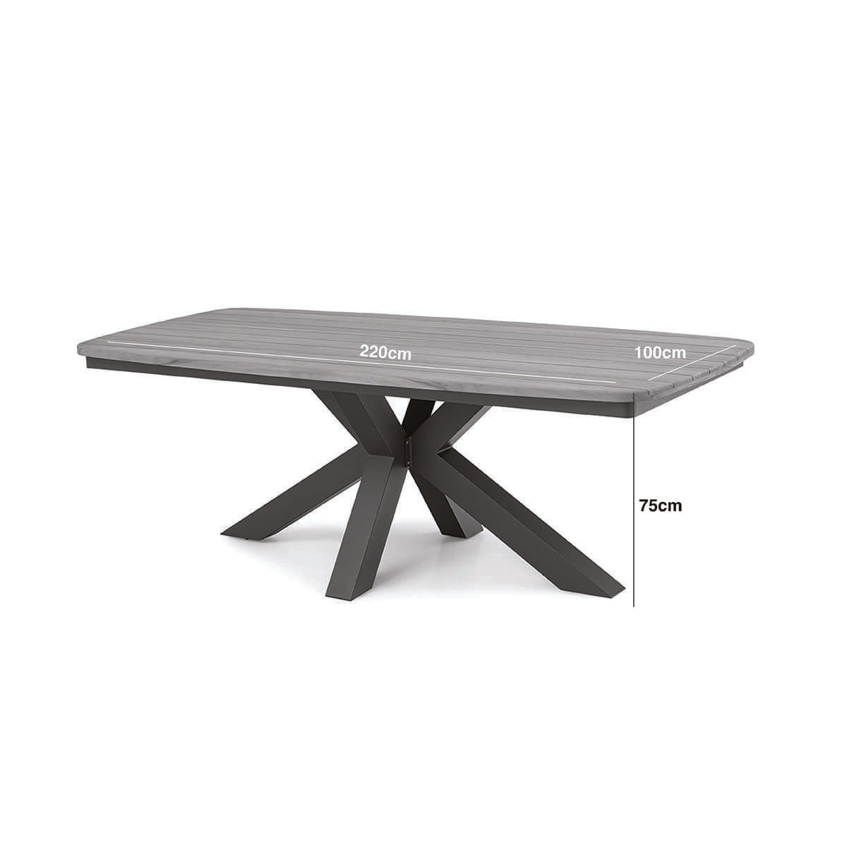 Maze - Jakarta Teak Oval Dining Table with 6 Ambition Oatmeal Dining Chairs