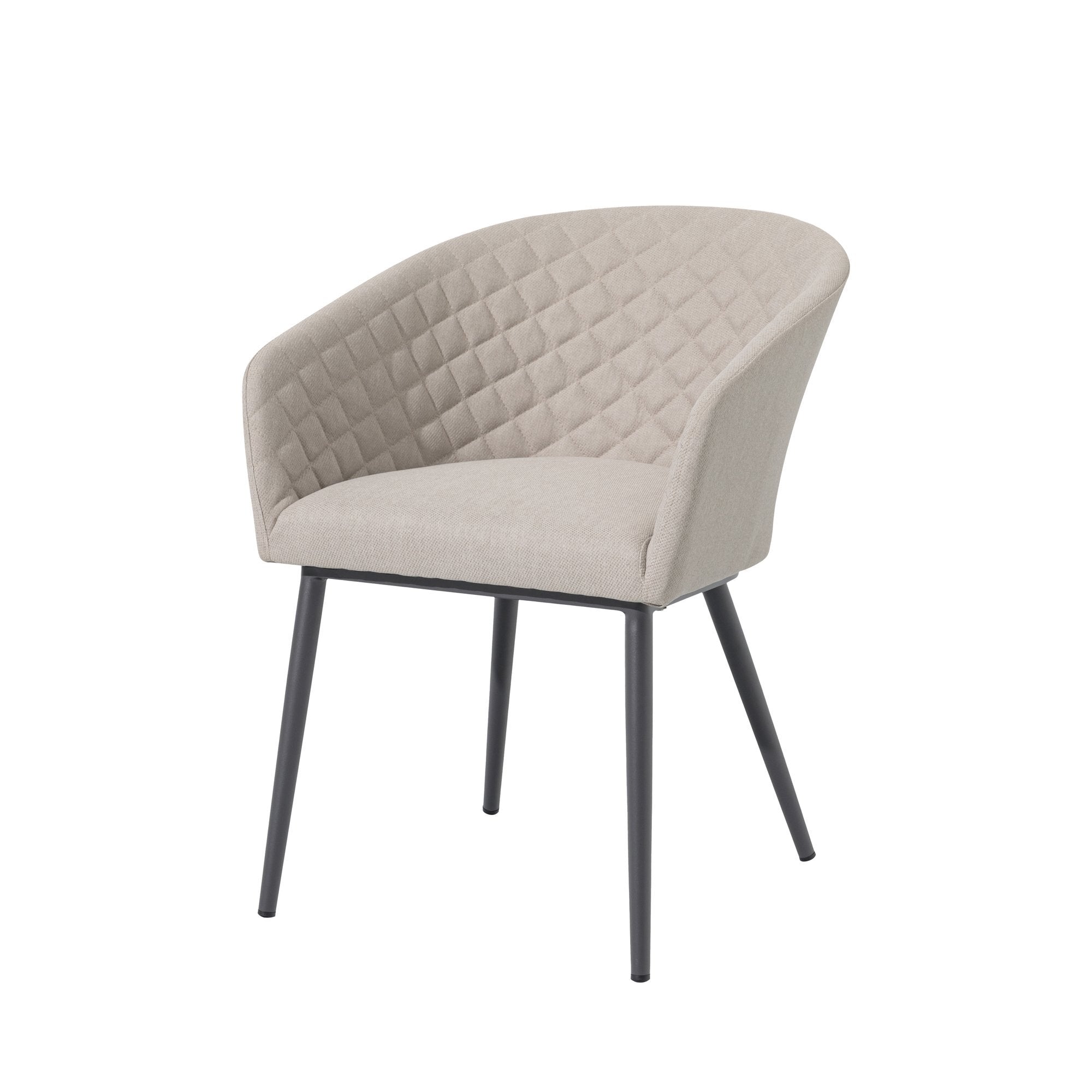 Maze - Jakarta Teak Oval Dining Table with 6 Ambition Oatmeal Dining Chairs