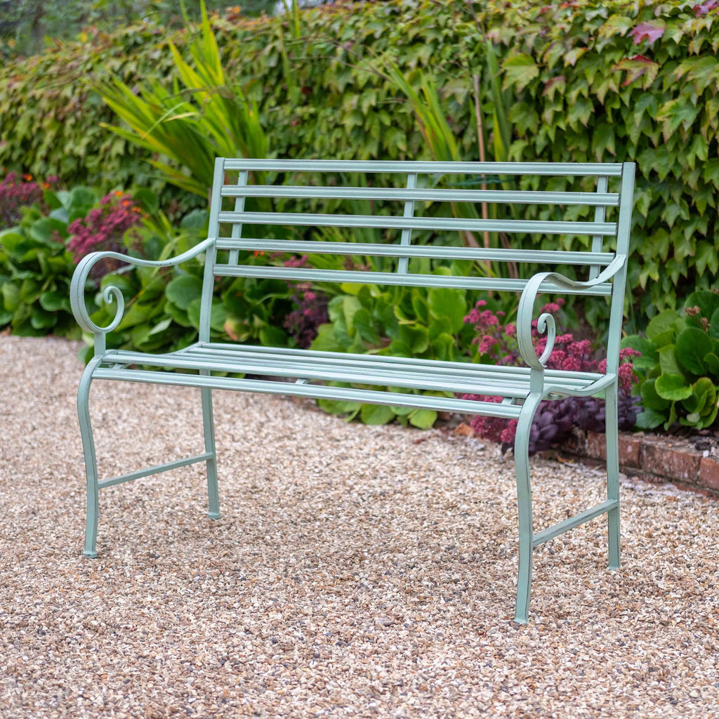 EGF Battersea Slatted Bench Wrought Iron