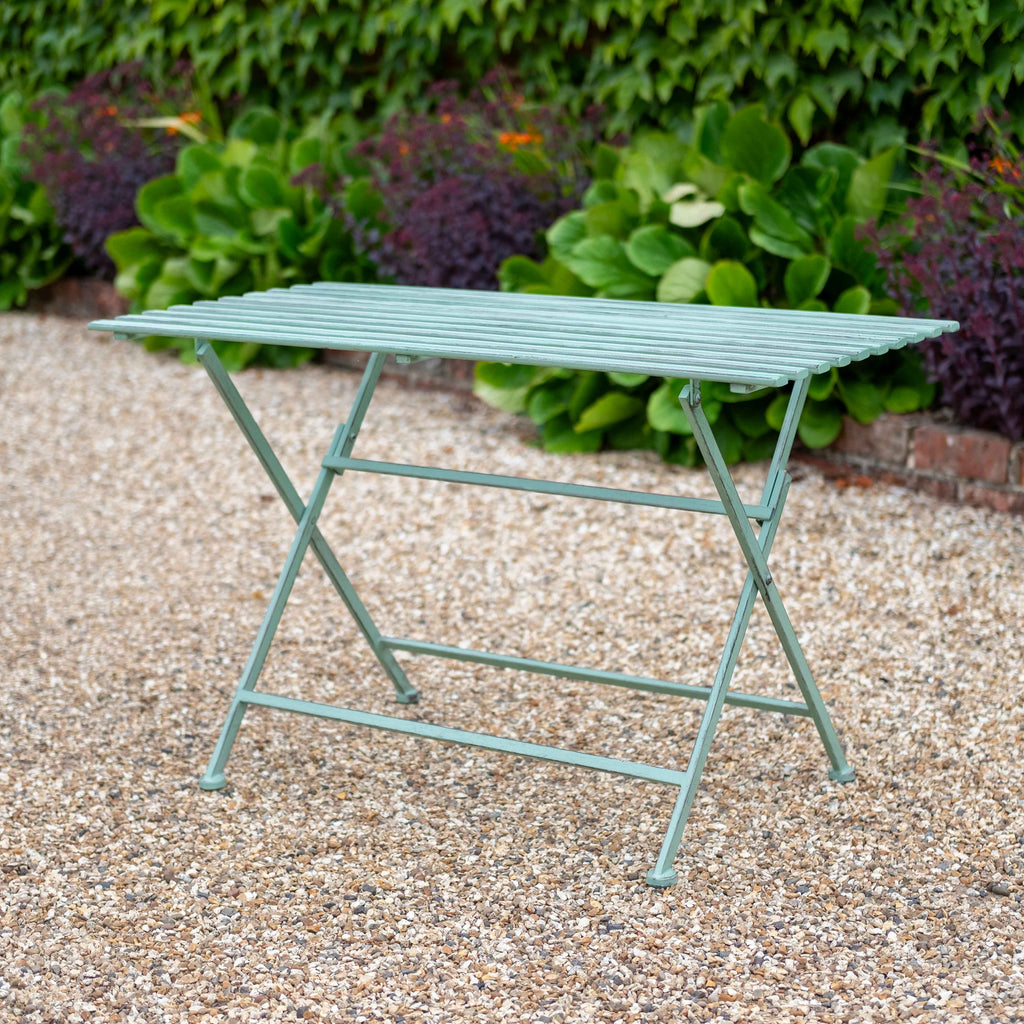 EGF Battersea Slatted Table Wrought Iron