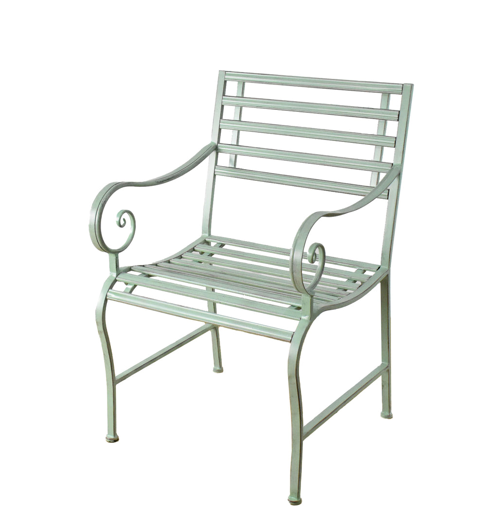 EGF Battersea Slatted Chair Wrought Iron