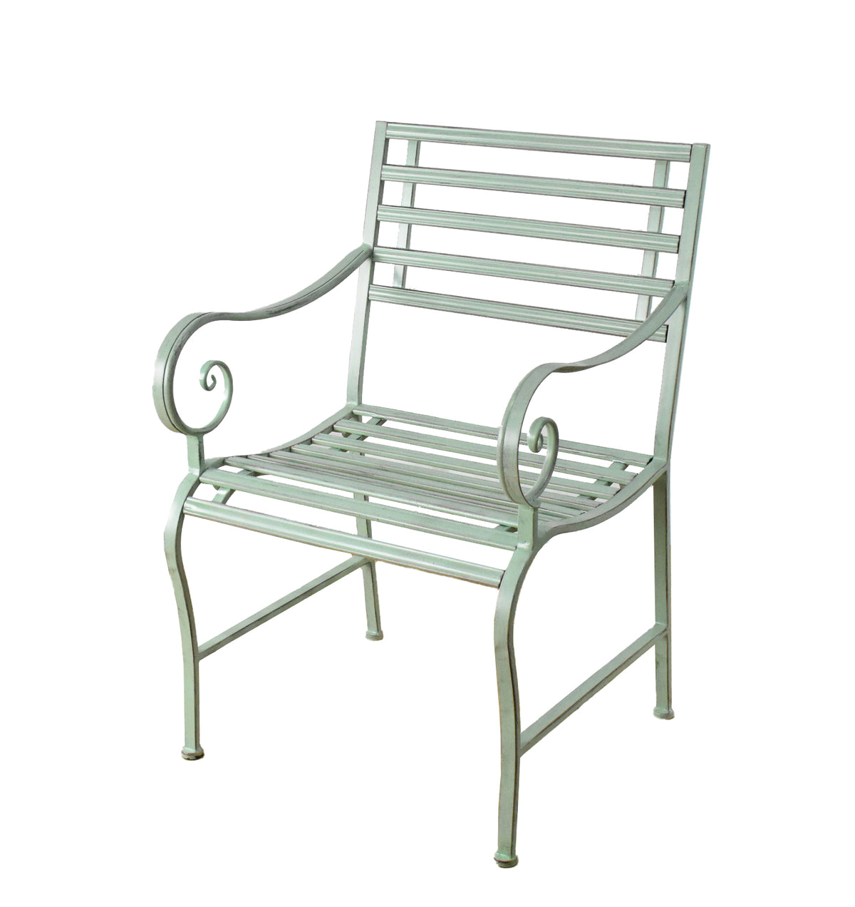 EGF Battersea Slatted Chair Wrought Iron