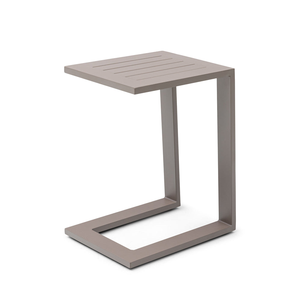 Maze - Outdoor Fabric Aluminium Side Table - Café