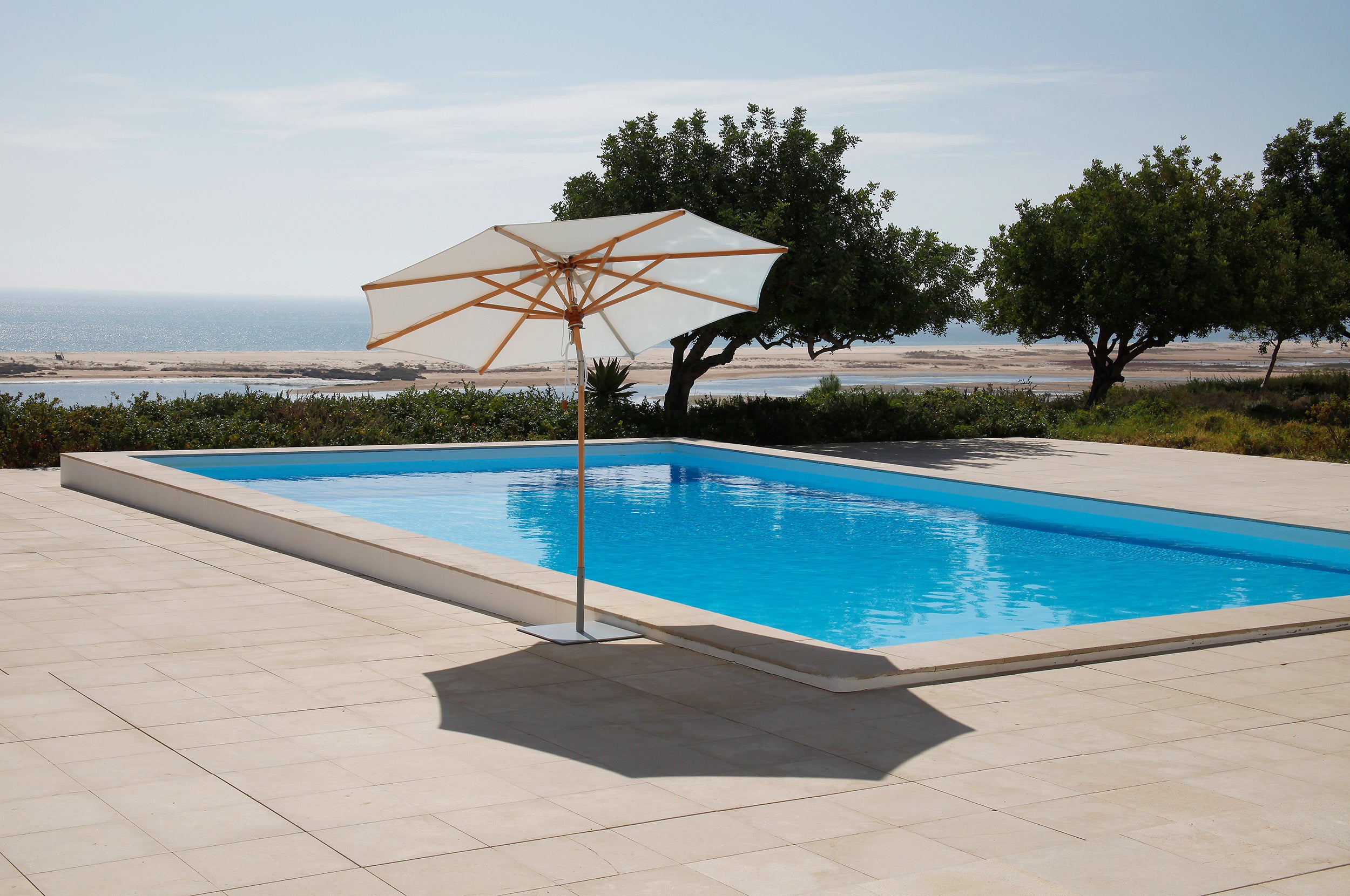Barlow Tyrie - Napoli Parasol 3.5m x 2.5m - Outdoor Garden Furniture Accessories