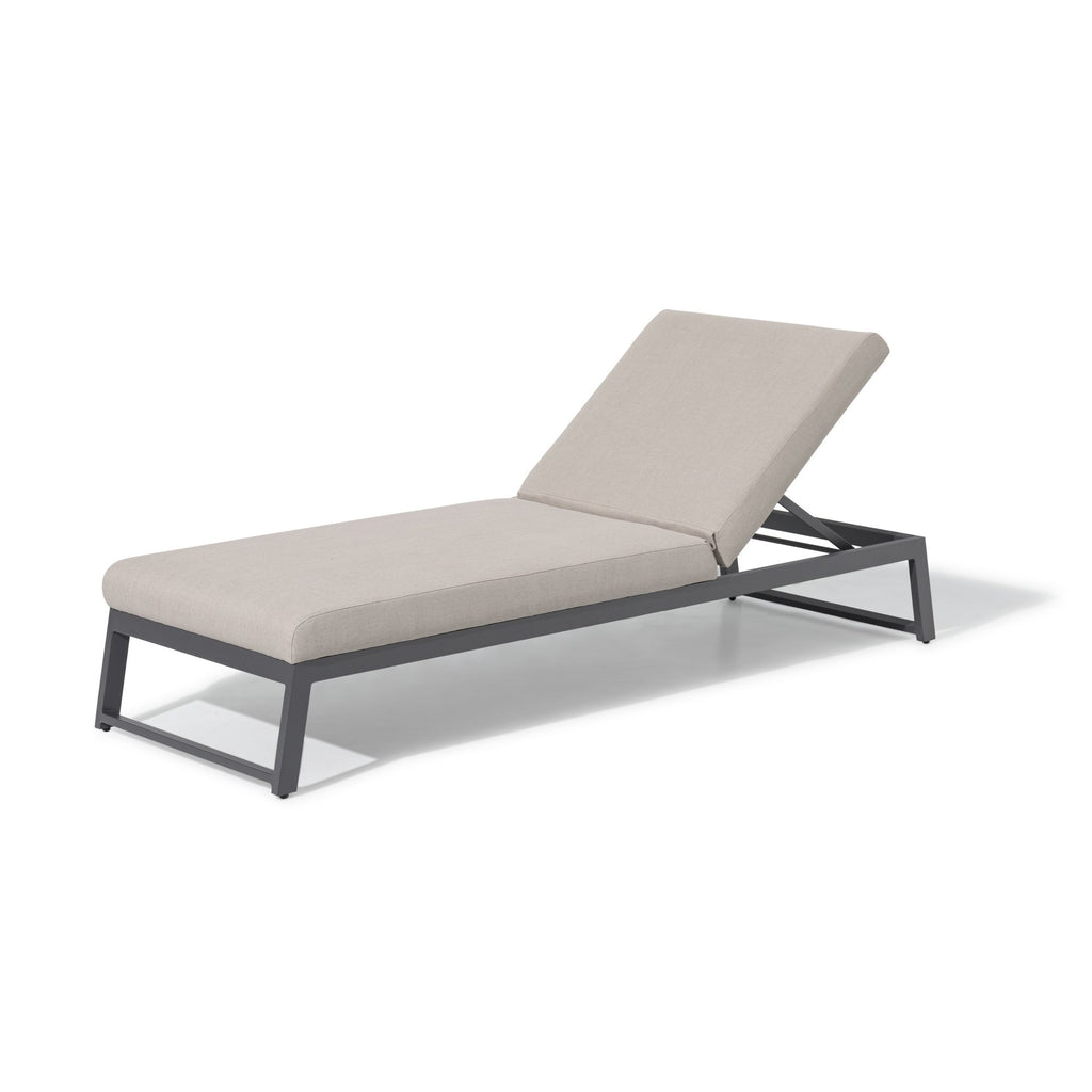 Maze - Outdoor Fabric Allure Sunlounger - Oatmeal