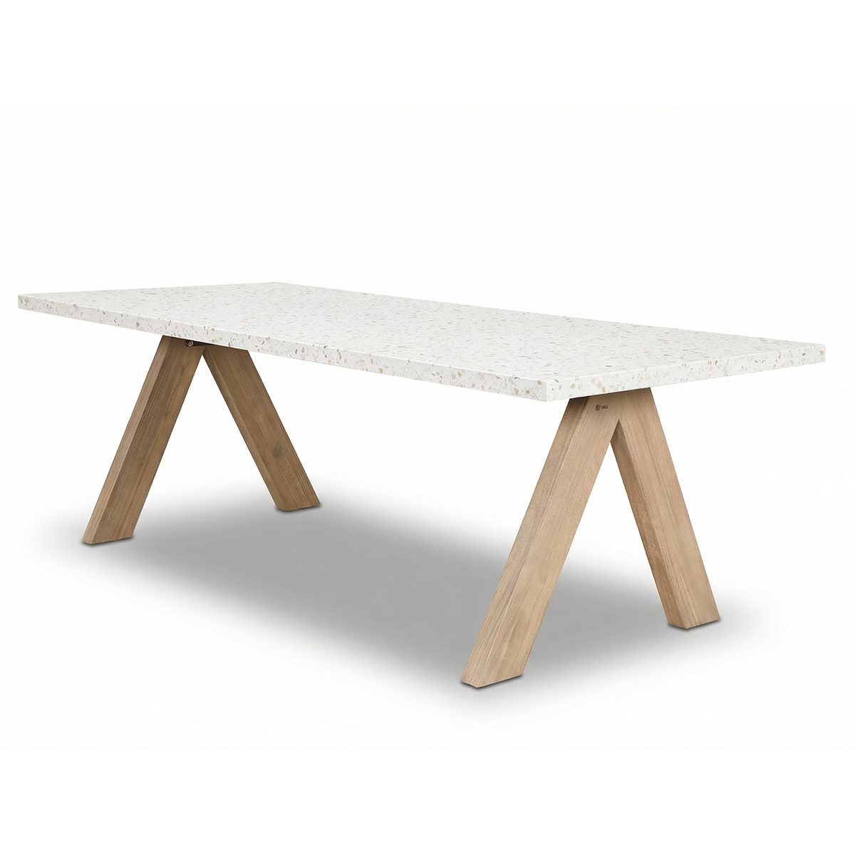 Maze - Antigua 8 Seat Rectangular Garden Dining Table - Terrazzo