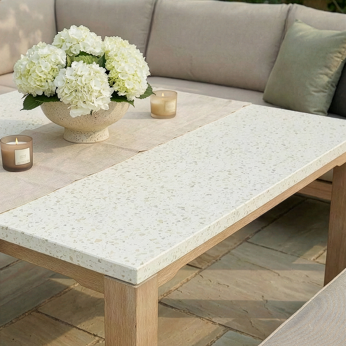Maze - Antigua Rope Weave Square Corner Dining Sofa Set