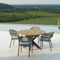 Maze - Bali Rope Weave 4 Seat Round Dining Set