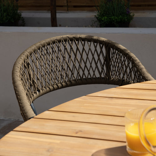 Maze - Bali Rope Weave 4 Seat Round Dining Set