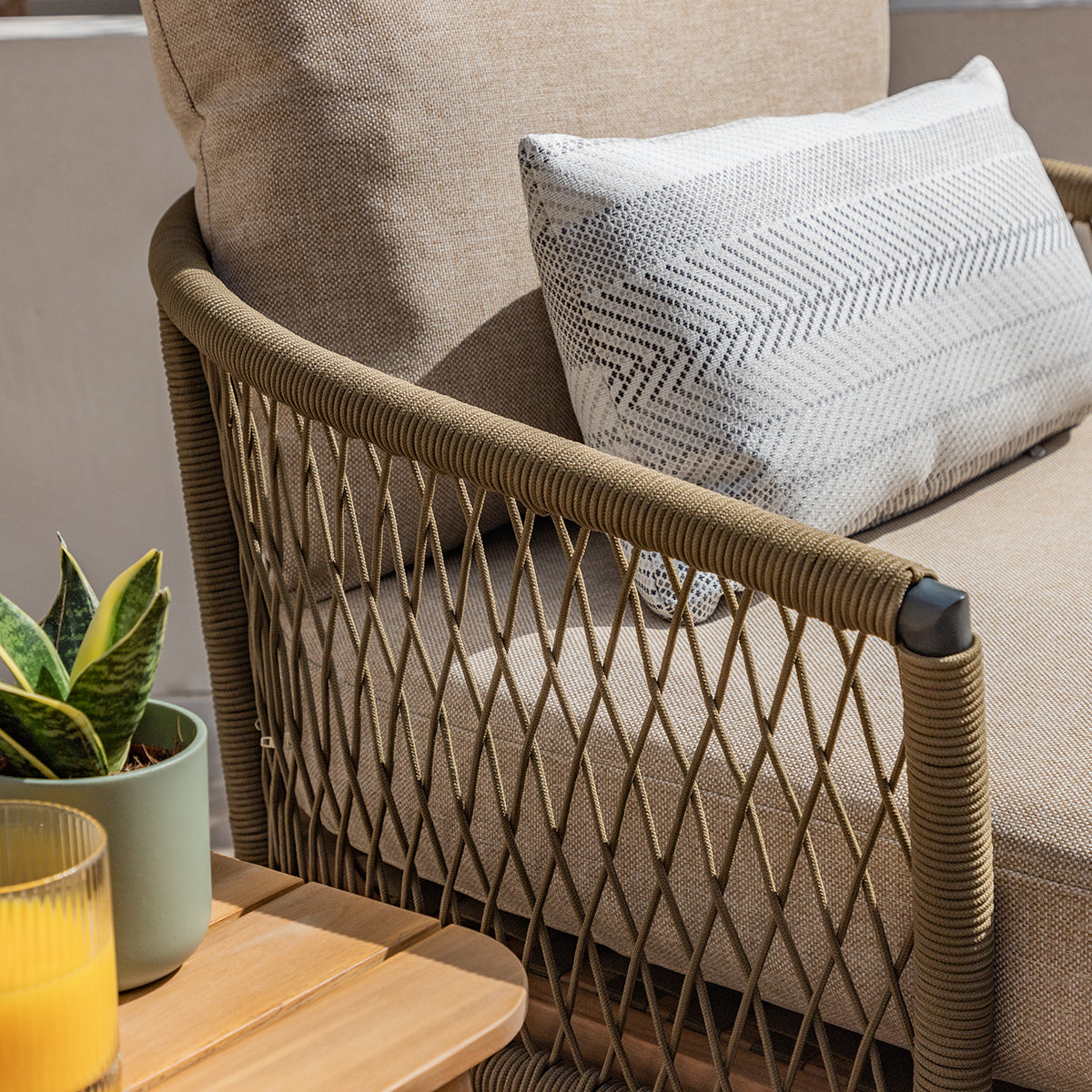 Maze - Bali Rope Weave Double Sunlounger Set
