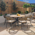 Maze - Bali Rope Weave 6 Seat Round Dining Set
