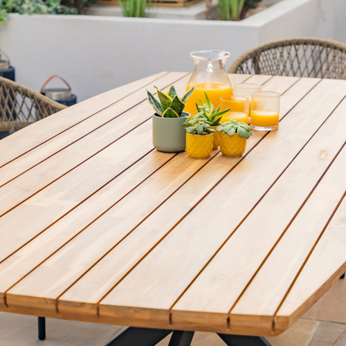 Maze - Bali Rope Weave 8 Seat Oval Dining Set
