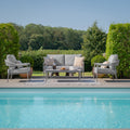 Maze - Florence Rope Weave 2 Seat Sofa Set with Rectangular Coffee Table