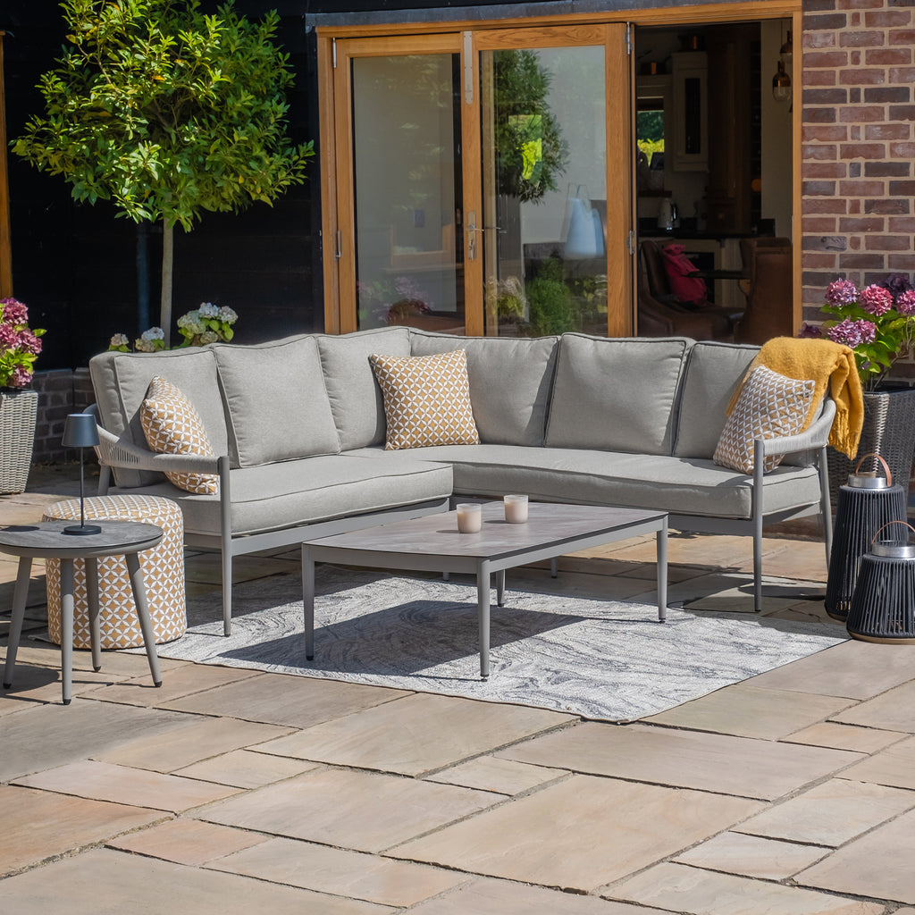 Maze - Florence Rope Weave Small Corner Sofa Set
