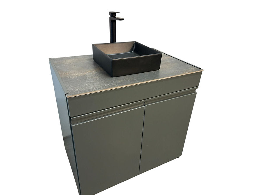 Prima matching black sink and mixer tap