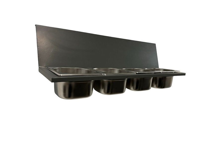 Vision holding rack and pizza fillings display